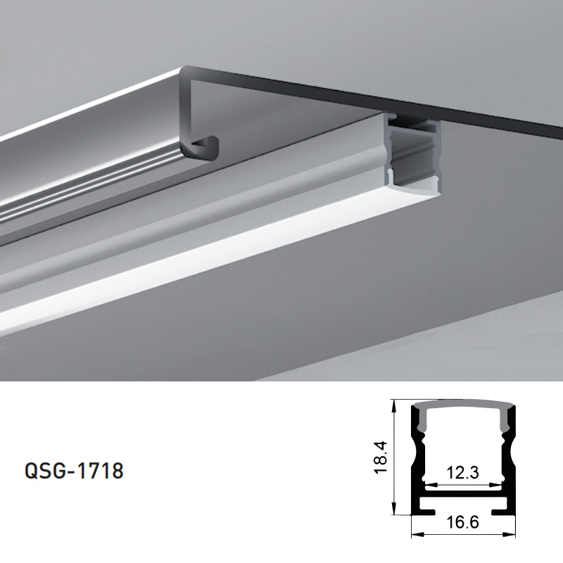 Aluminum LED Light Strip Diffuser For 12mm Tape Light Aluminum LED Light Strip Diffuser For 12mm Tape Light